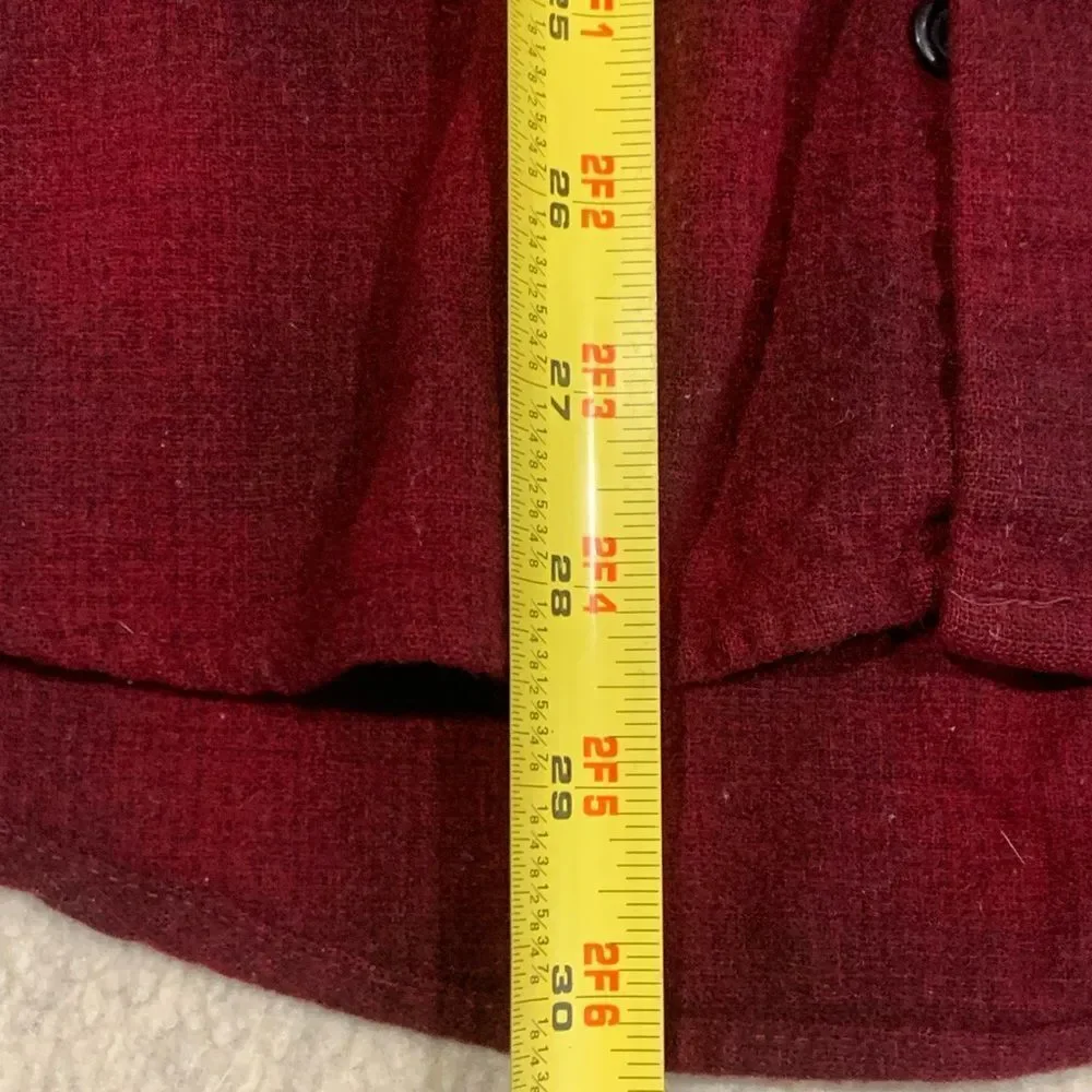 Pendleton, OUTDOORSMAN, vintage, Red/ black Wool Shirt